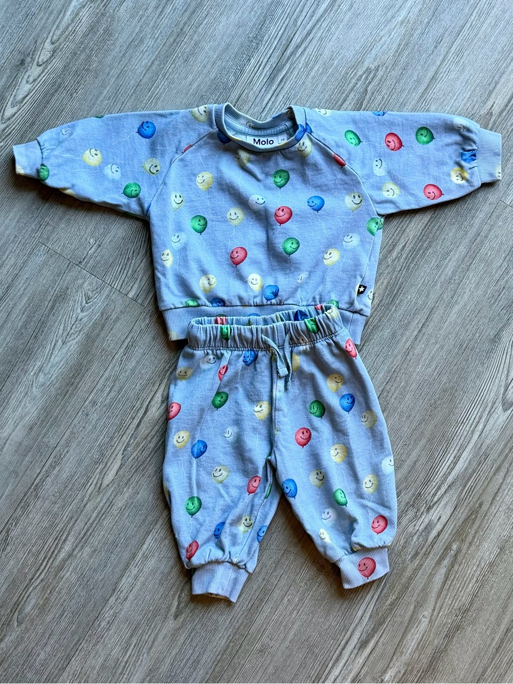 Molo Baby Smiley Balloon Sweatshirt & Joggers -